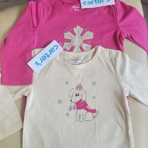 Carter’s 2-Pack Bodysuits Romper Cotton Toddler Clothes - 9M